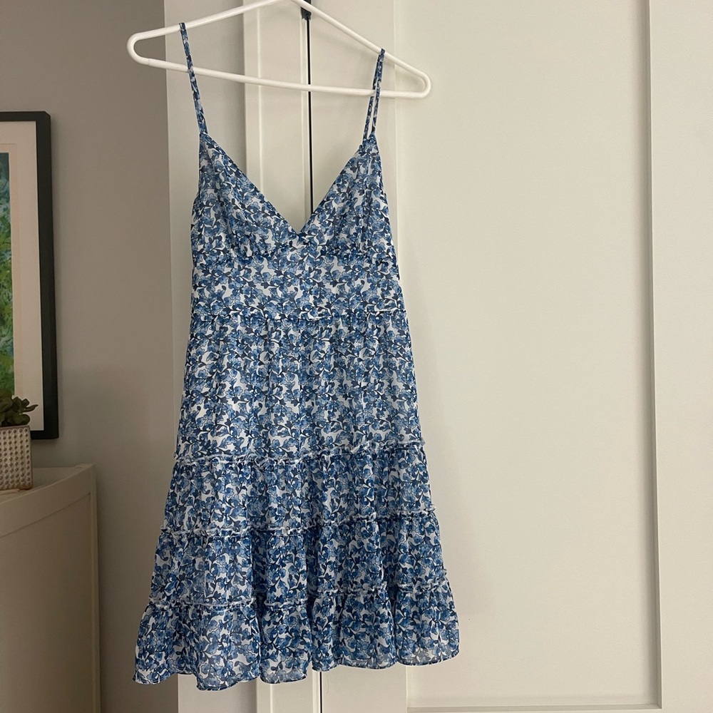 Floral Blue Summer Dress